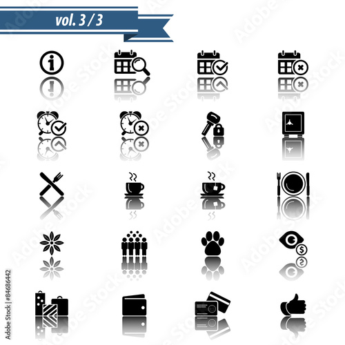 Hotel and Hotel Amenities Services Icons