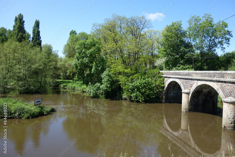 canal de nantes a brest,blain, st omer de blain Stock Photo Adobe Stock