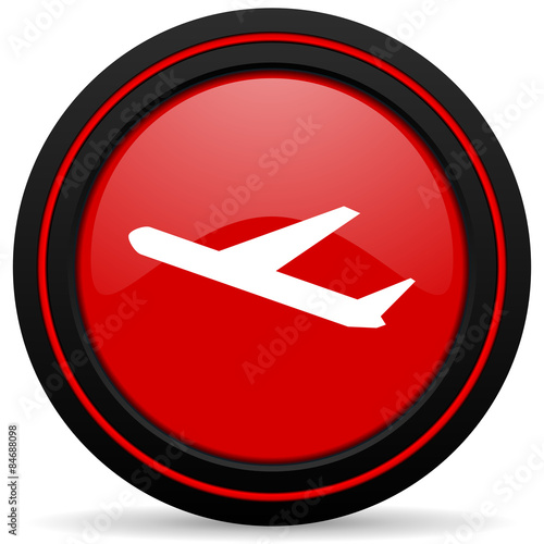 deparures red glossy web icon photo