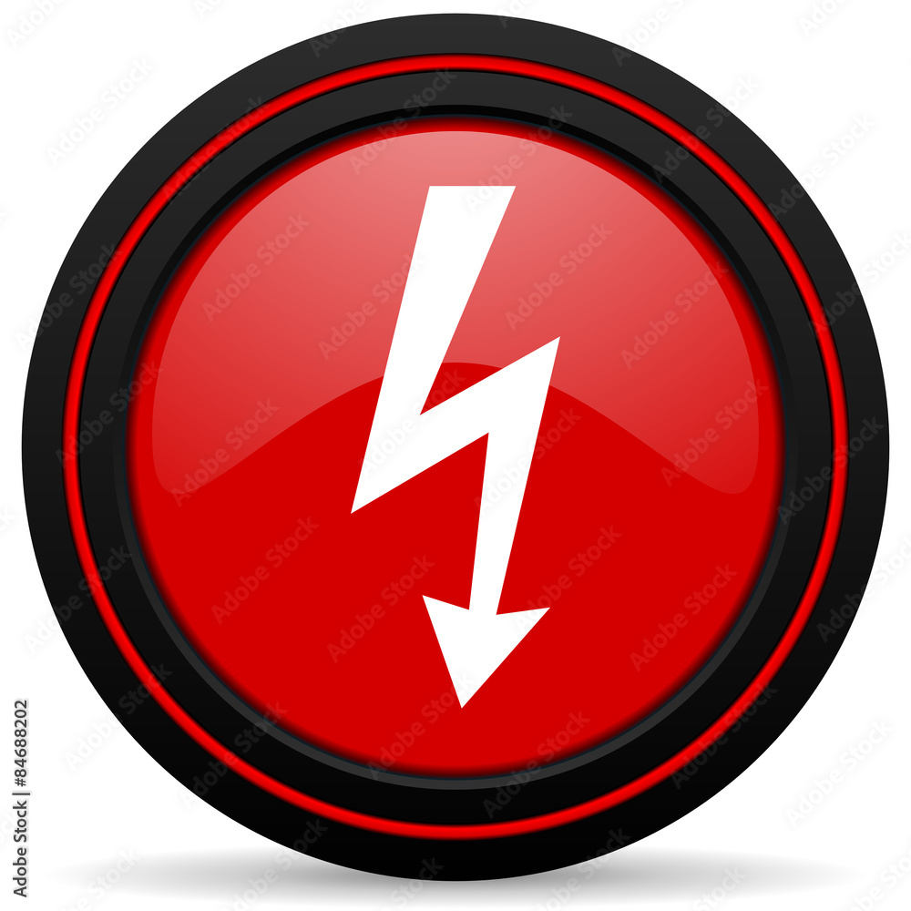 bolt red glossy web icon bolt red glossy web icon