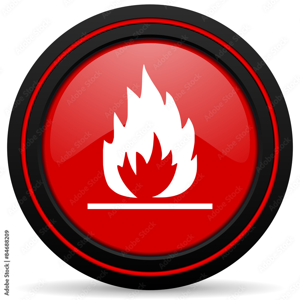 flame red glossy web icon flame red glossy web icon