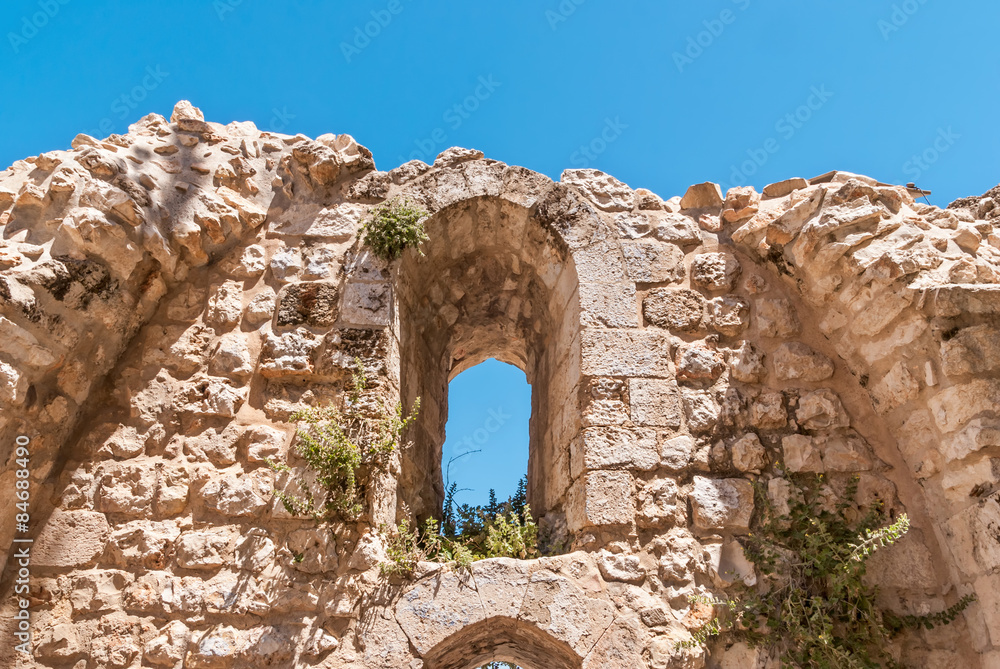 Ruins of Byzantine church in Jerusalem