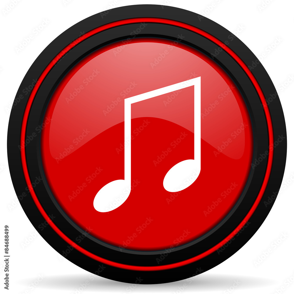 music red glossy web icon music red glossy web icon