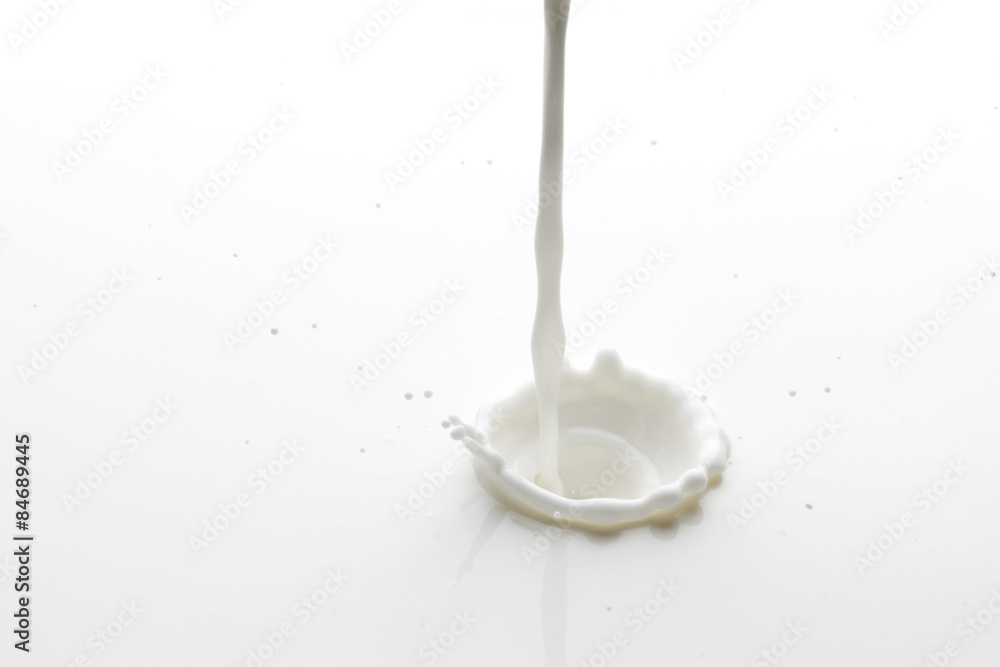 Pouring milk splash Pouring milk splash