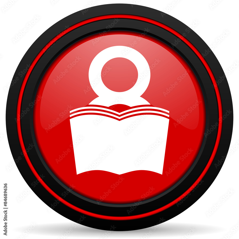 book red glossy web icon book red glossy web icon