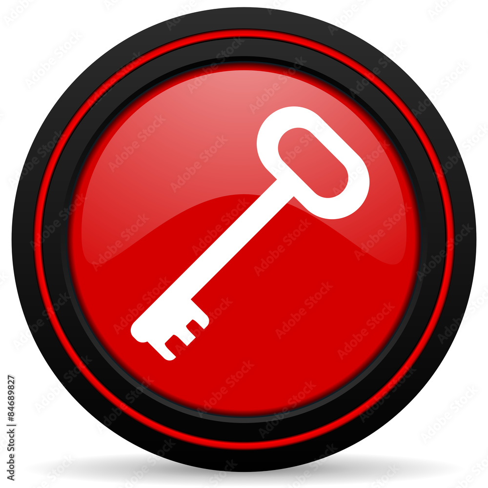 key red glossy web icon key red glossy web icon