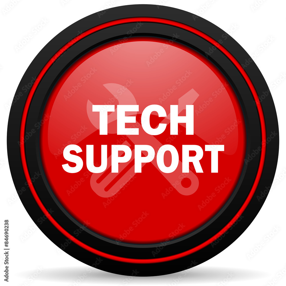 technical support red glossy web icon technical support red glossy web icon