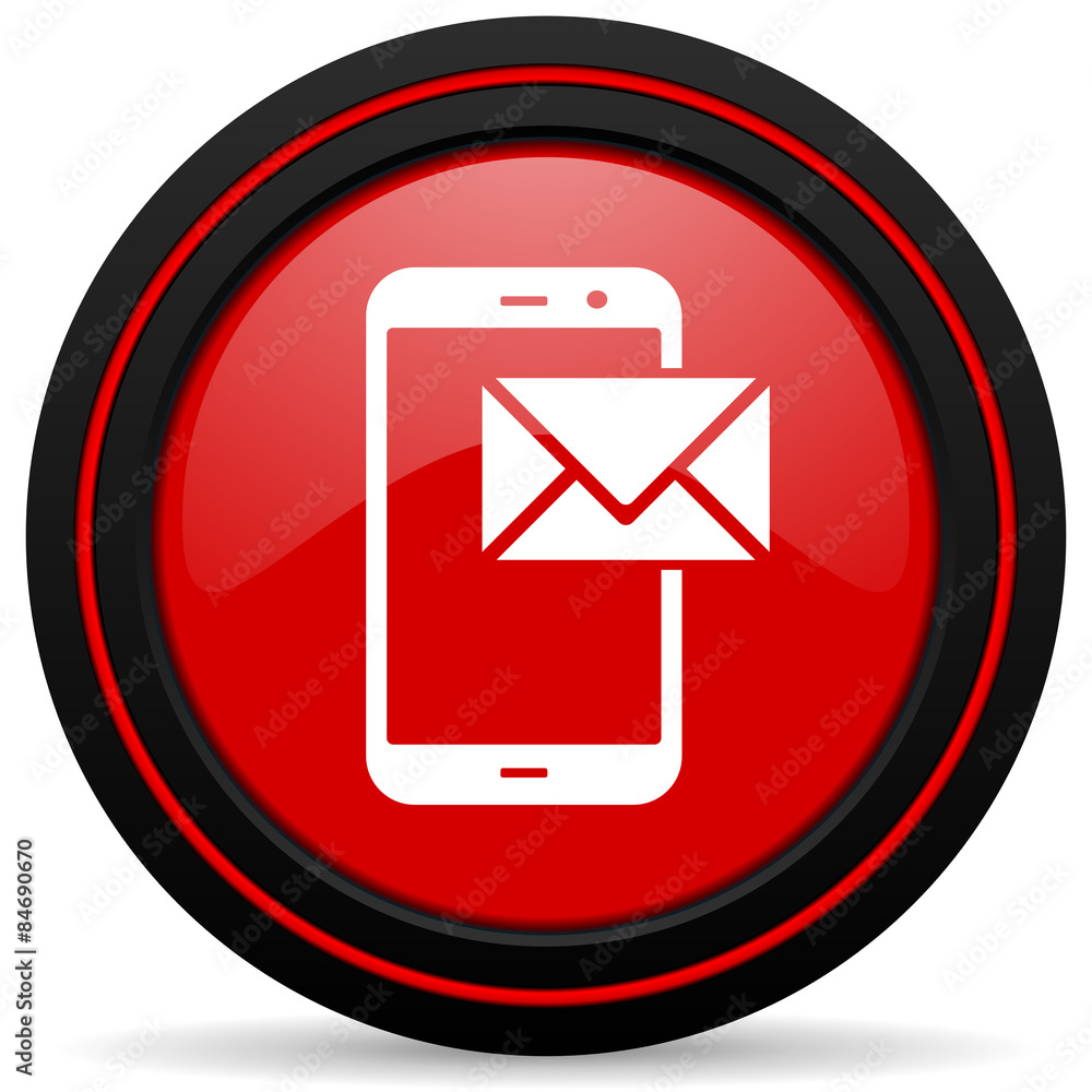 mail red glossy web icon mail red glossy web icon