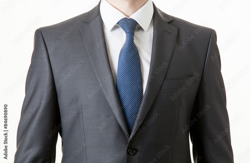 Unrecognizable businessman in a classical suit Unrecognizable businessman in a classical suit