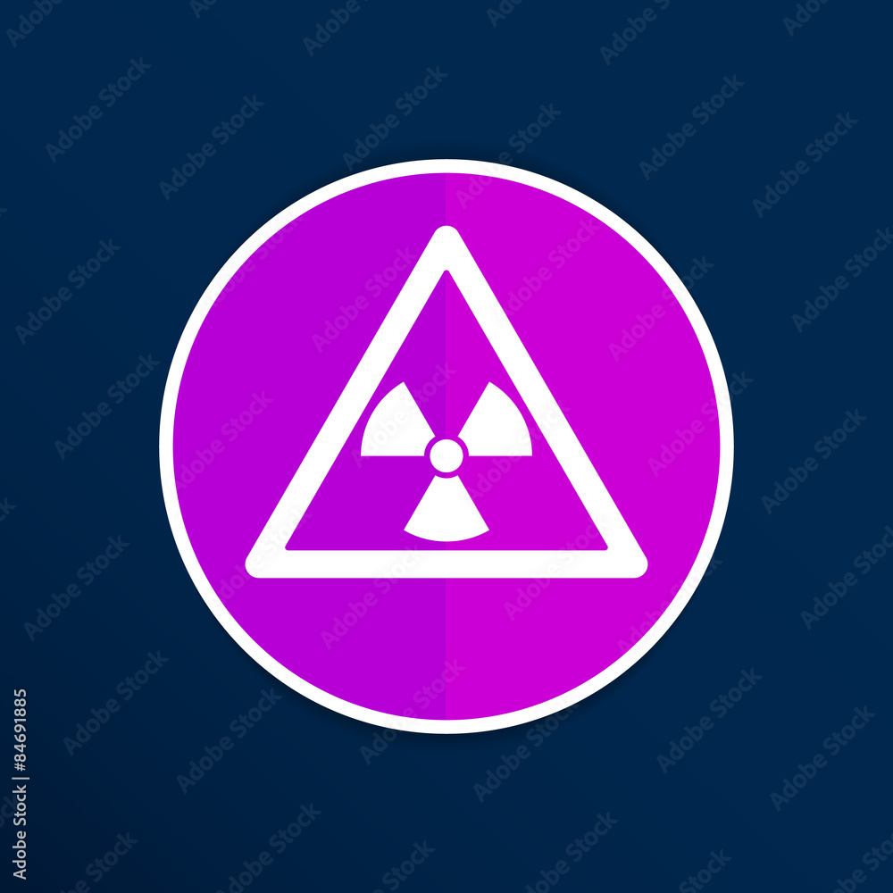 sign radiation vector icon caution nuclear atom power sign radiation vector icon caution nuclear atom power