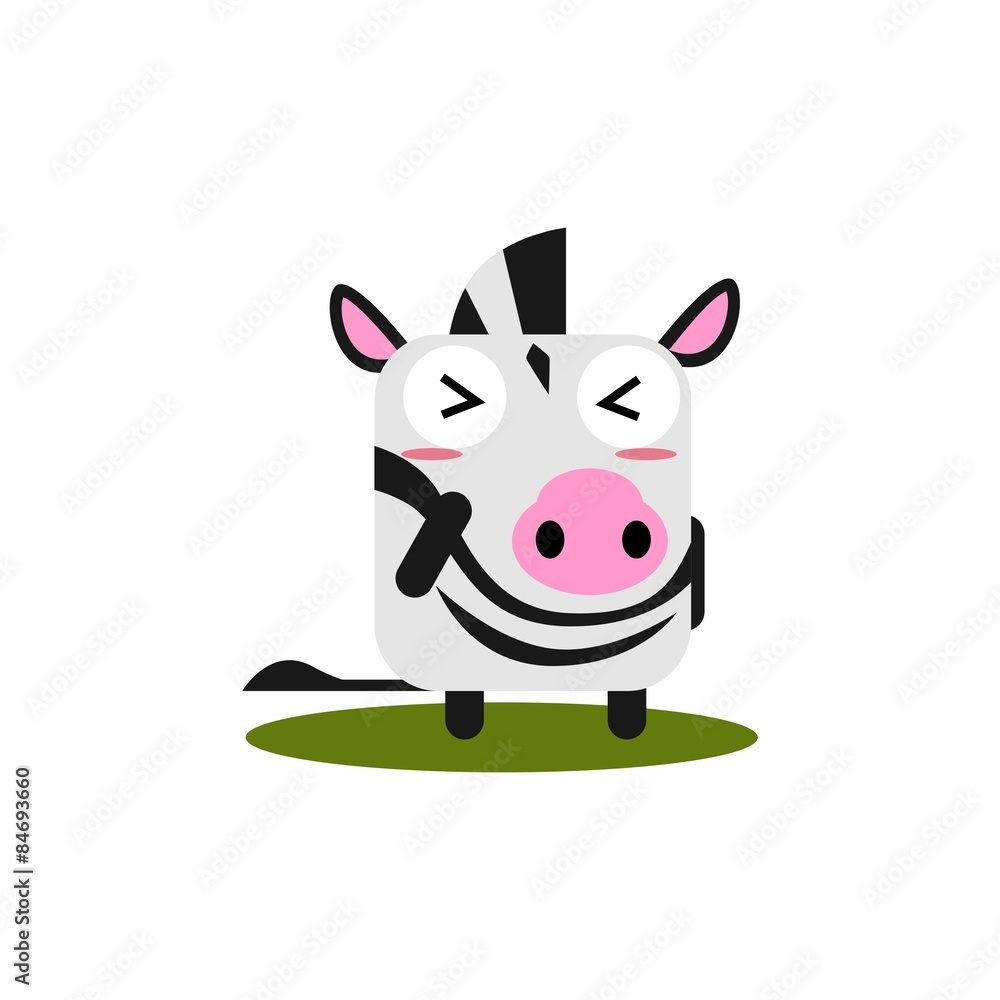Cute Zebra sticker set