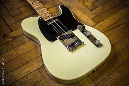 old vintage electric guitar