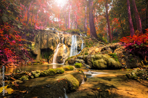 Fototapeta Naklejka Na Ścianę i Meble -  wonderful waterfall in thailand, Pugang waterfall chiangrai