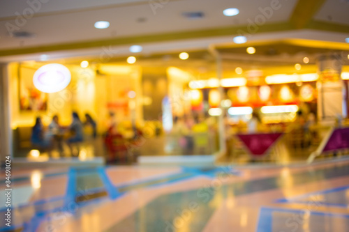 Wallpaper Mural Blurred image of shopping mall and bokeh background. Torontodigital.ca