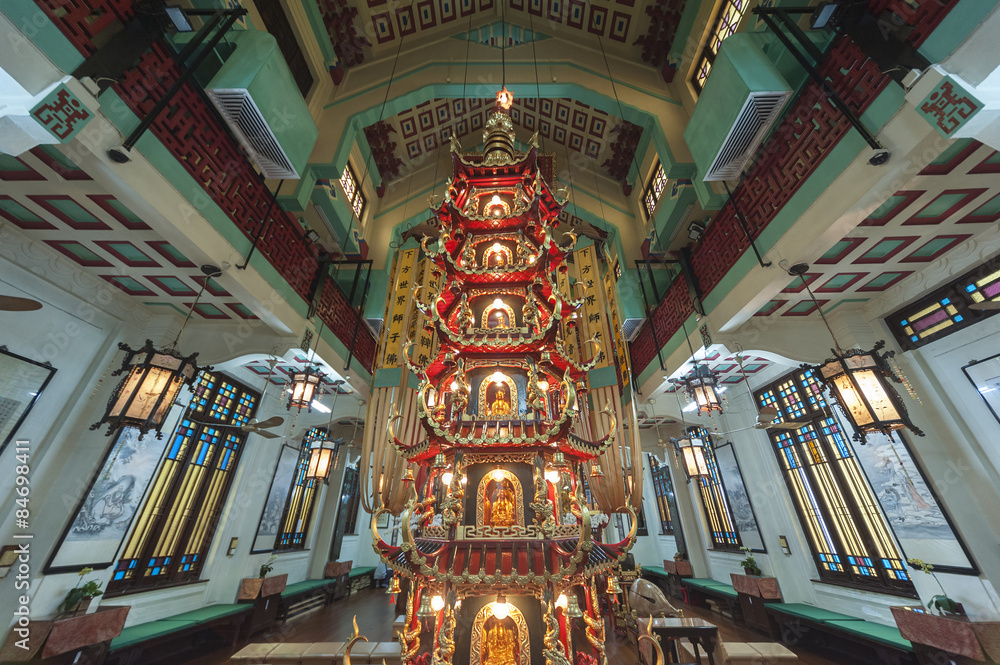 Interior of Chinese Temple