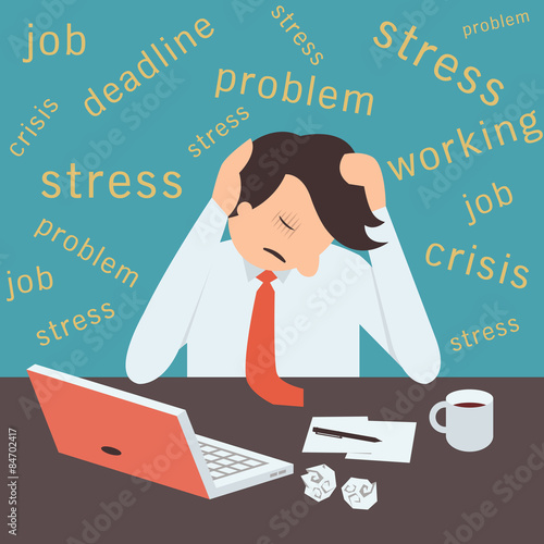 Stressed man