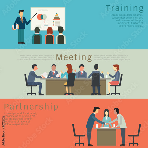 Business concept set