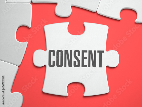 Tableau sur toile Consent - Puzzle on the Place of Missing Pieces.
