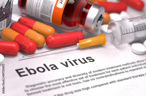 Ebola Virus Diagnosis. Medical Concept.  photo