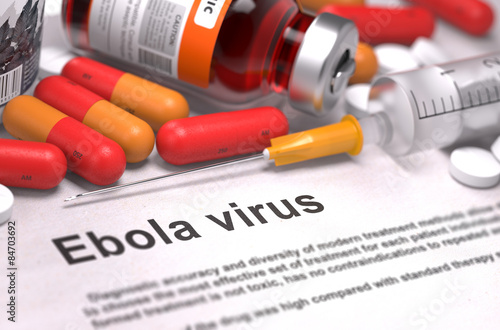Ebola Virus Diagnosis. Medical Concept. 