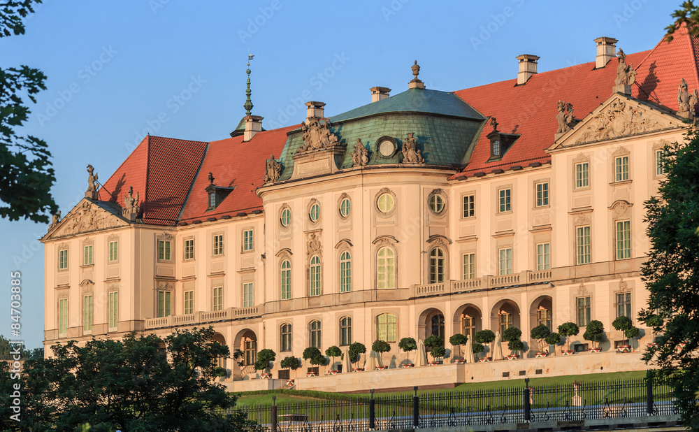 The Royal Castle in Warsaw - east elevation, side of the Vistula
