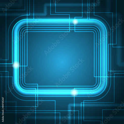 Abstract Glowing Technology Background 