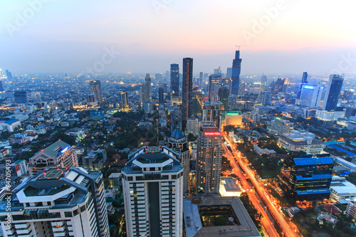 Bangkok, Thailand - April 15,2015: Bangkok by night