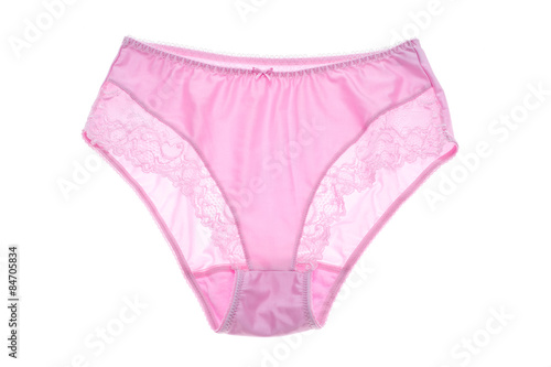 Pink lace panties