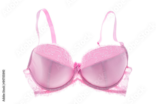 Pink bra isolated