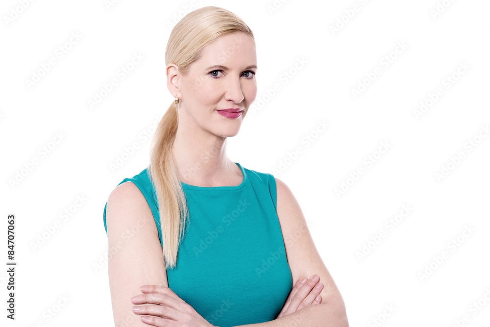 Smiling woman looking at camera Smiling woman looking at camera