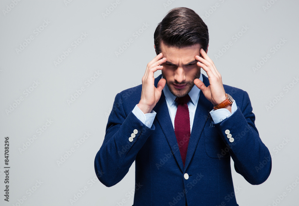Portrait of a pensive businessman Portrait of a pensive businessman