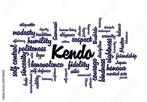 WEB ART DESIGN KENDO TAG CLOUD MARTIAL ARTS 020