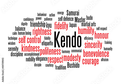 WEB ART DESIGN KENDO TAG CLOUD MARTIAL ARTS 060