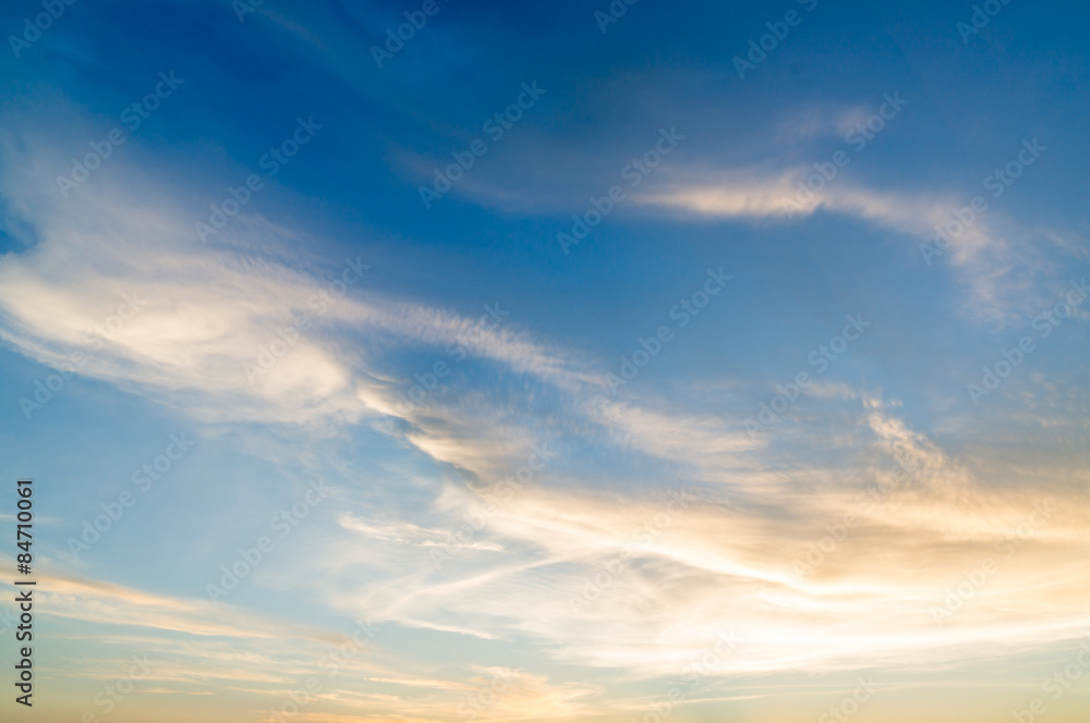 Fototapeta premium Sunset sky