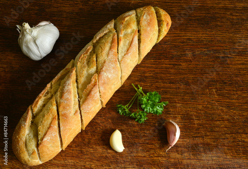 Knoblauch Baguette photo