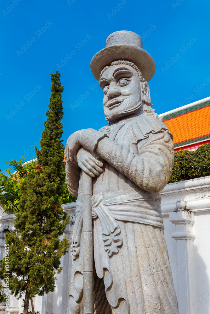 Guardian Statue at Wat Pho in Bangkok, Thailand