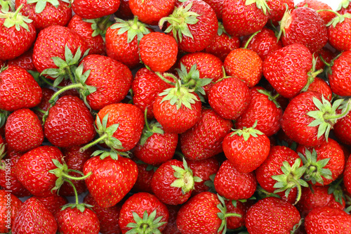 Fresh strawberries background