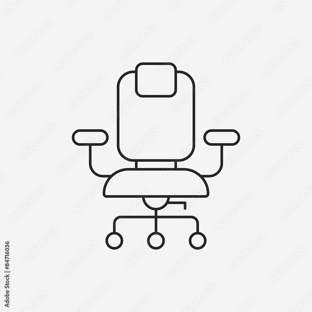 chair line icon chair line icon