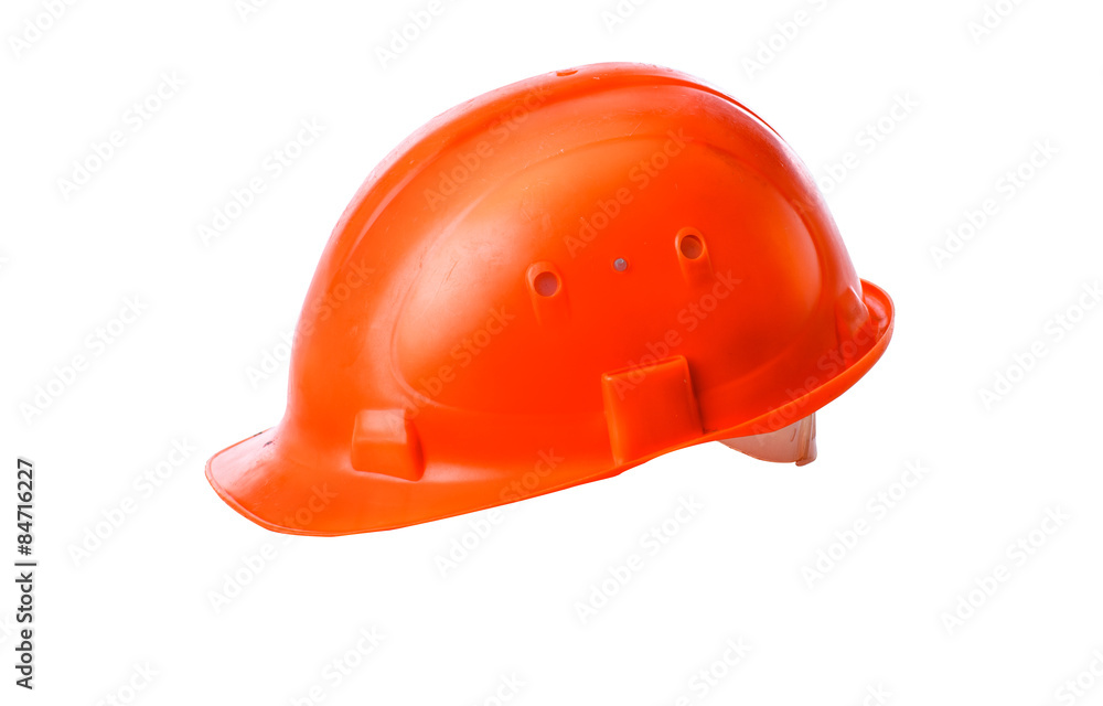 Orange helmet
