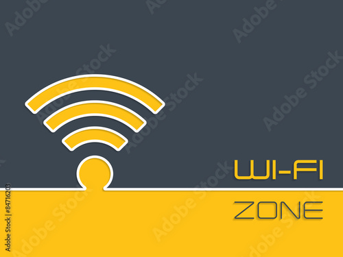 Wireless connection zone advertising background