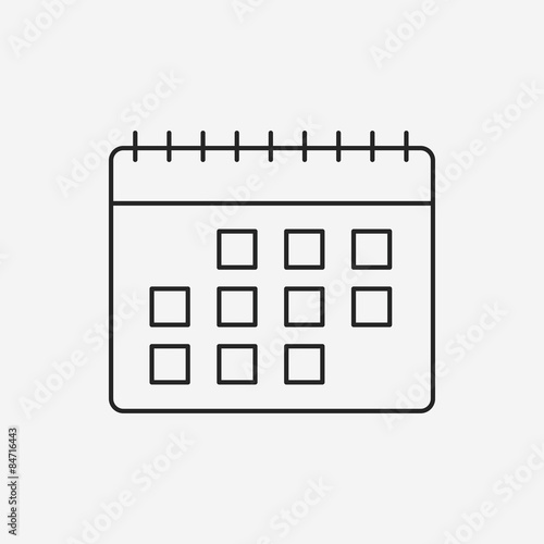 calendar line icon