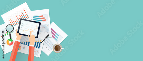  business finance investment background and banner