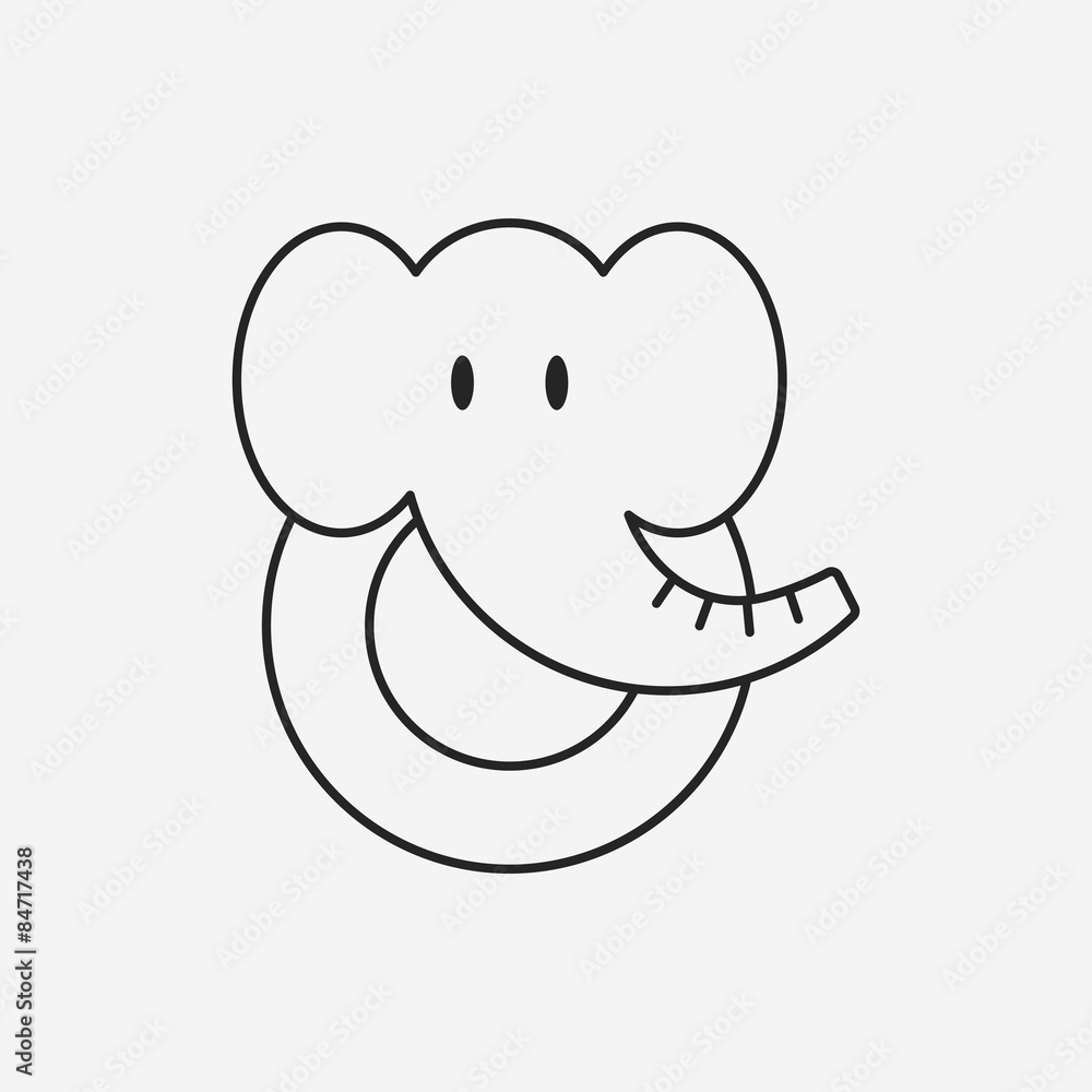 toy elephant icon