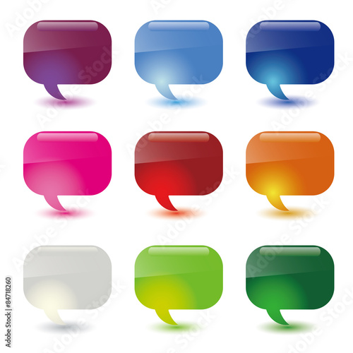dialog bubbles set