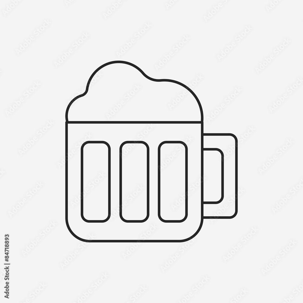birthday drink line icon birthday drink line icon