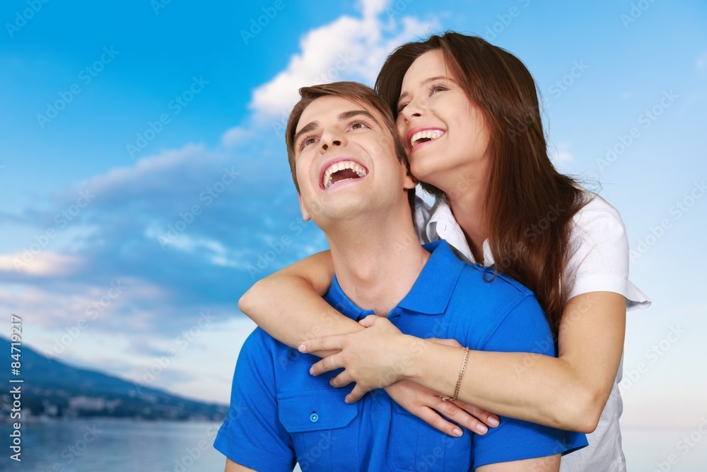 Couple, Cheerful, Happiness. Couple, Cheerful, Happiness.