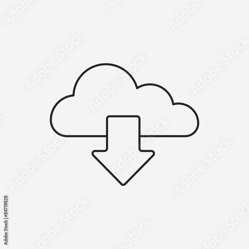 i-cloud line icon