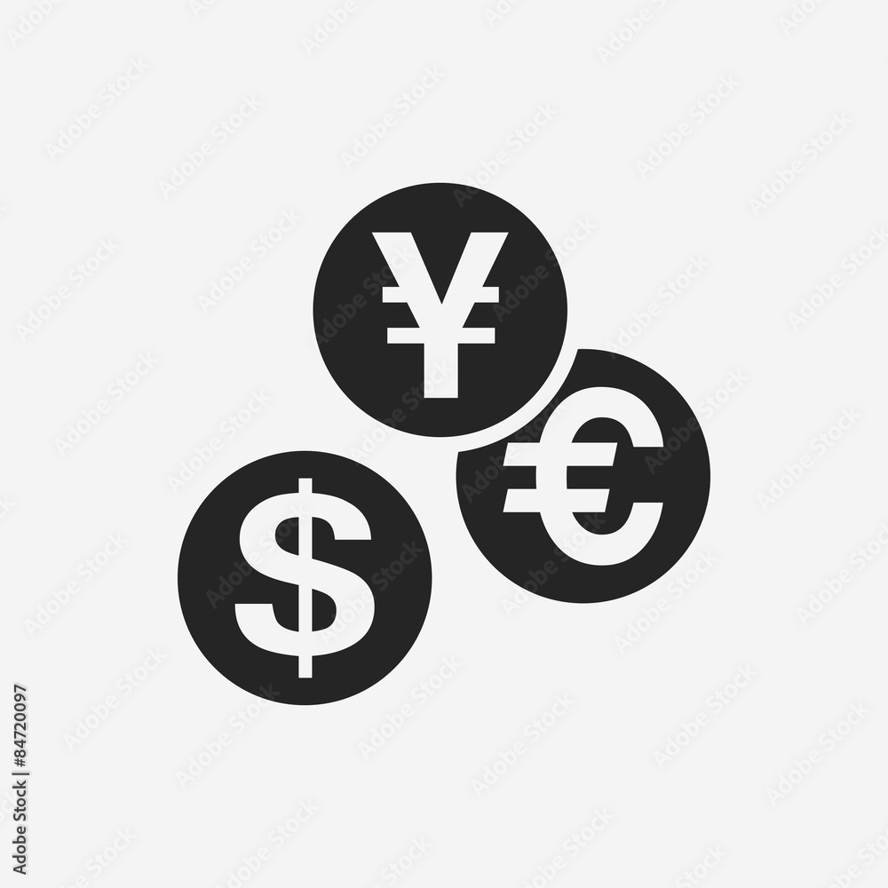 financial money symbol icon financial money symbol icon