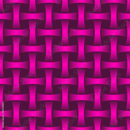 Interlacing seamless pattern. Editable vector. Eps 10