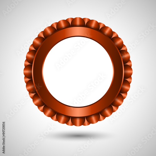 Abstract scale frame or button. Editable vector. Eps 10